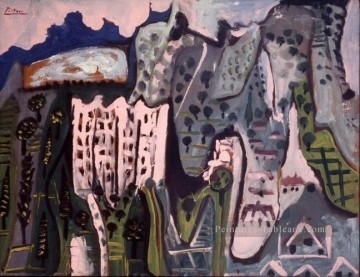  Pablo Tableaux - Paysage Mougins 8 1965 cubisme Pablo Picasso